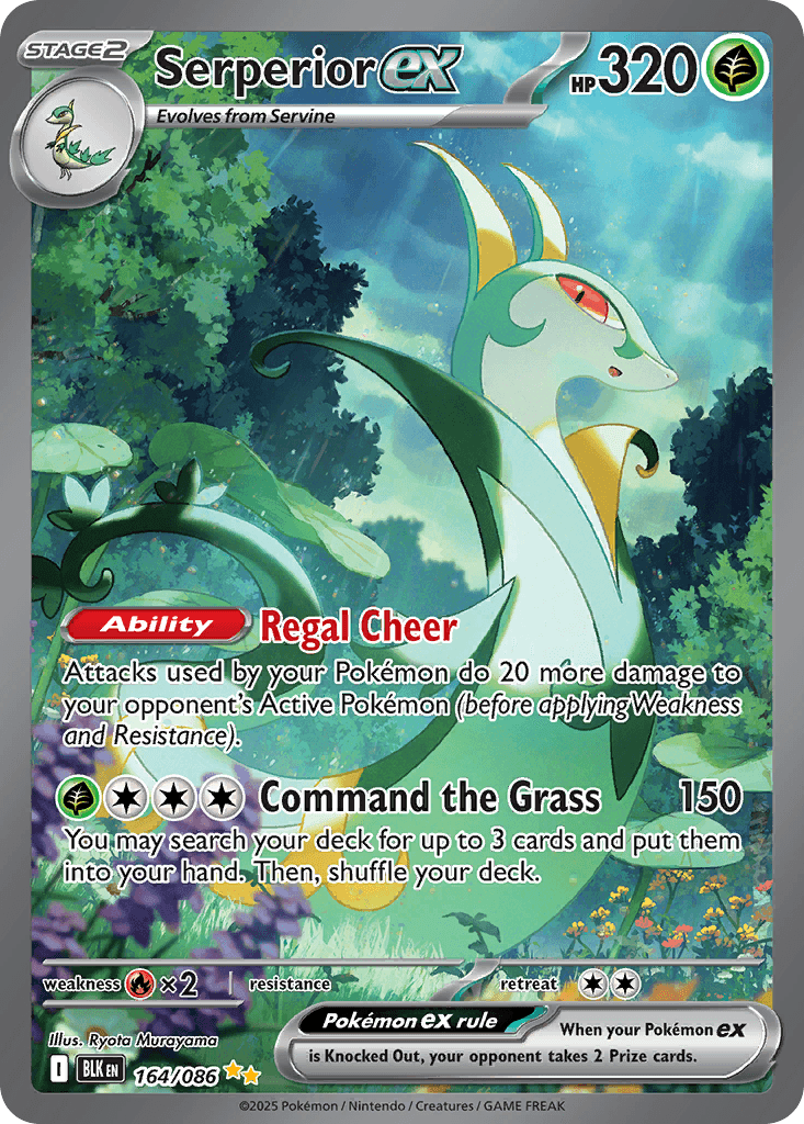 Serperior ex Pokémon card