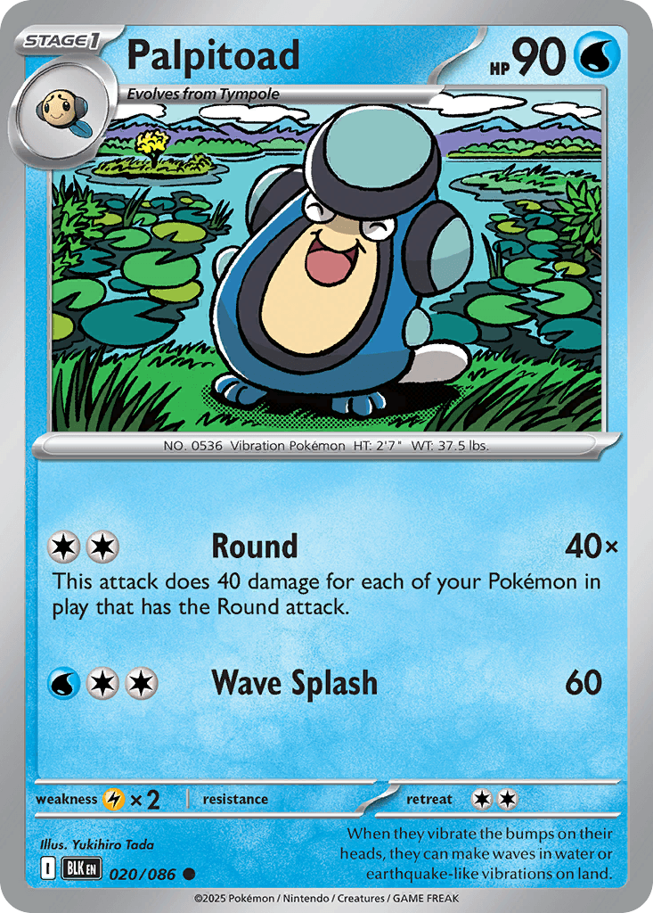 Palpitoad Pokémon card