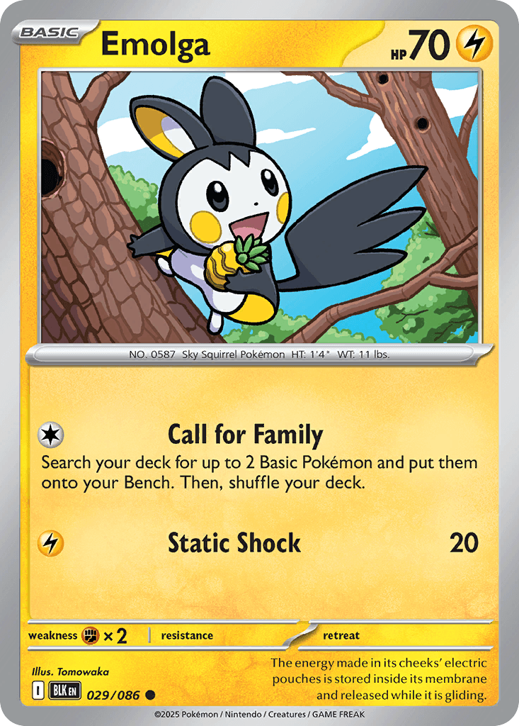 Emolga Pokémon card