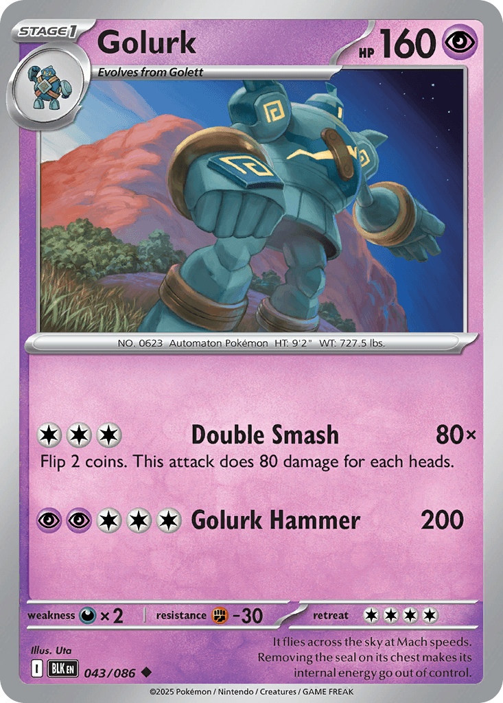 Golurk Pokémon card