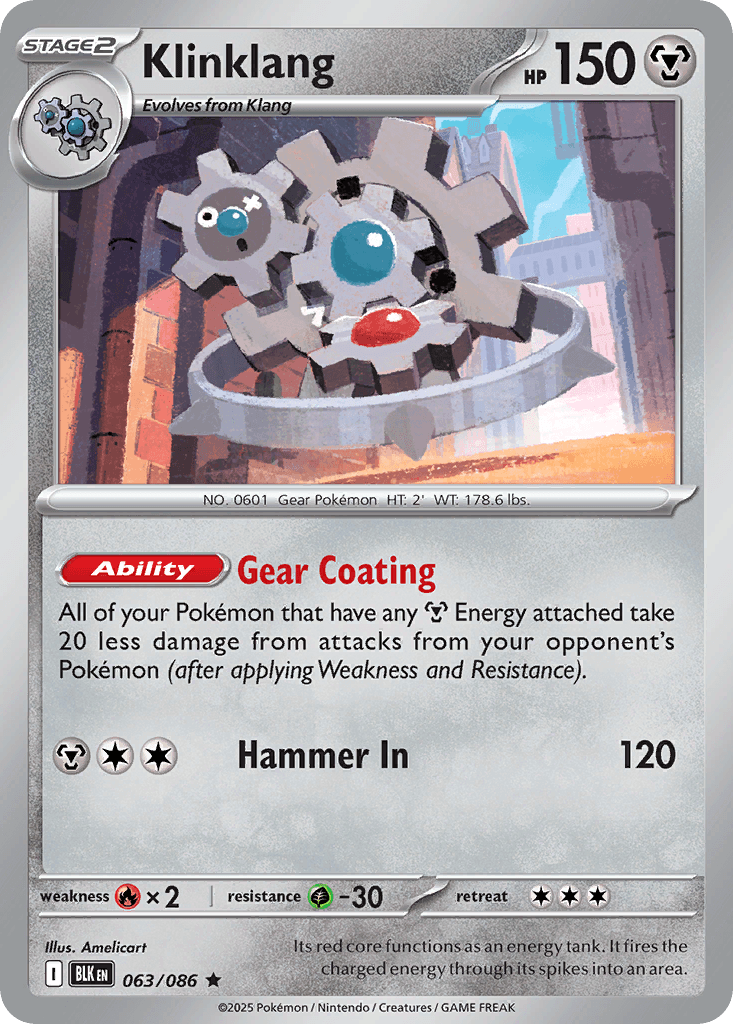 Klinklang Pokémon card