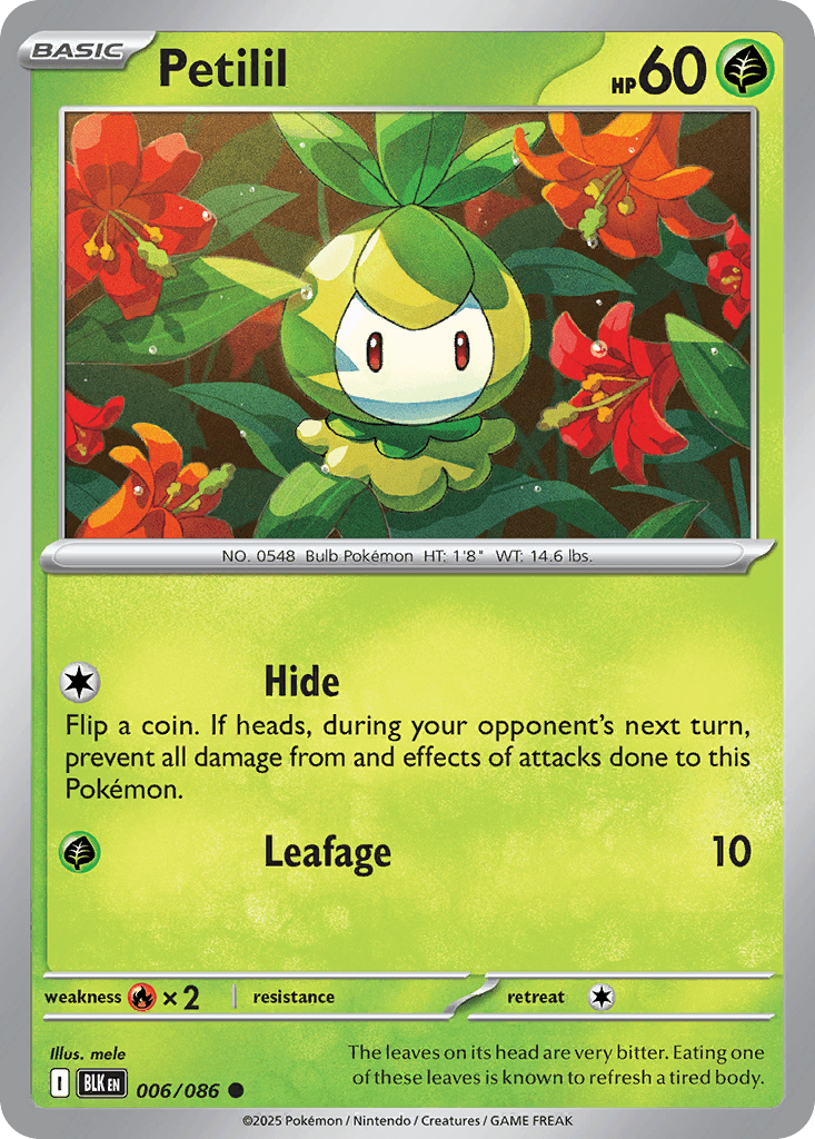 Petilil Pokémon card