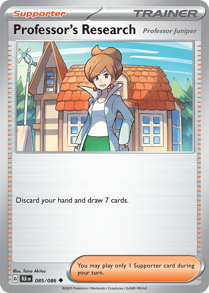 Professor's Research Pokémon card