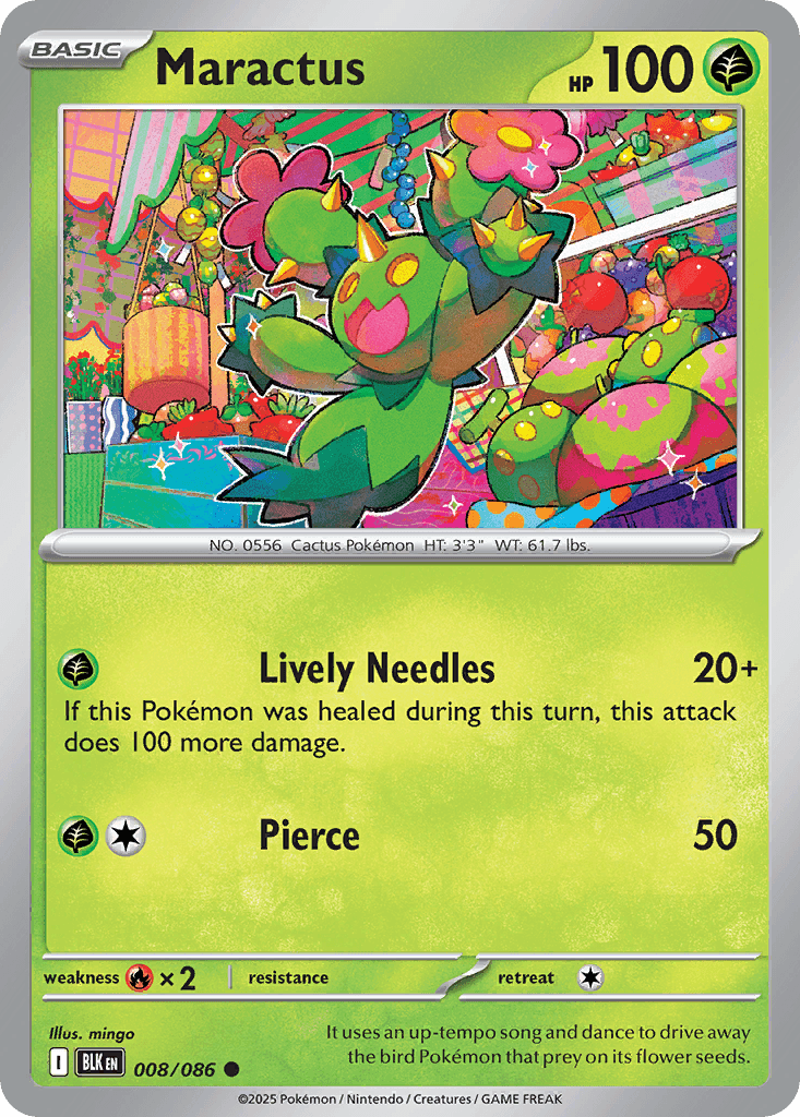 Maractus Pokémon card