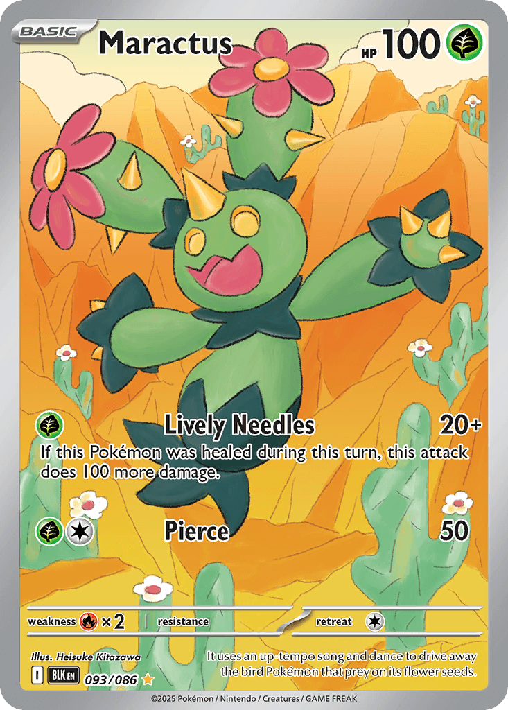 Maractus Pokémon card